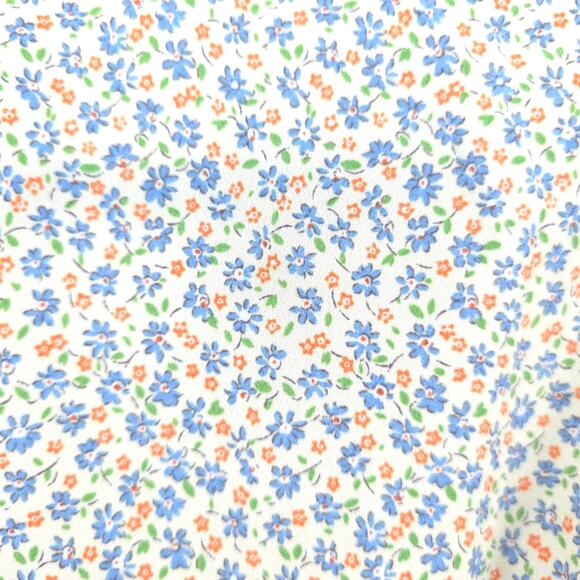 Glamorous ASOS Cream V Neck Tea Micro Floral Print Wrap-Tie Waist Mini Dress 4 - Picture 10 of 13